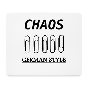 Chaos German Style - Mouse Pad (horizontal) - white - Front