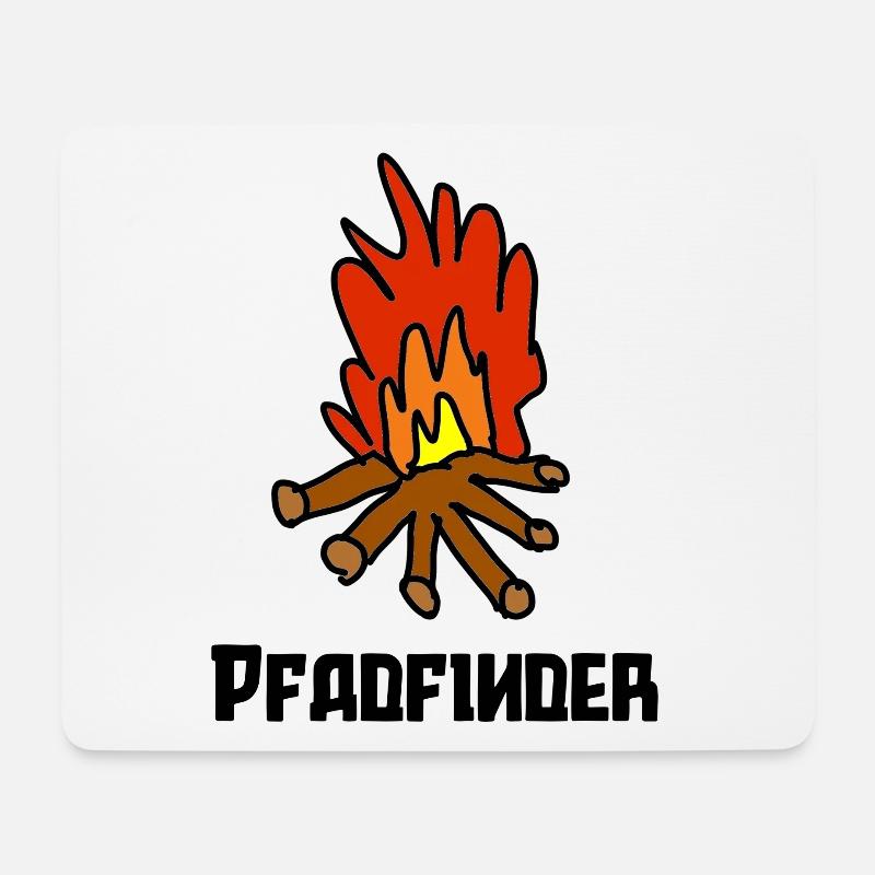 pfadfinder - Mousepad (Querformat) - Weiß