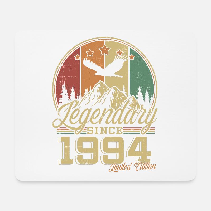 Legendär seit 1994 Jahrgang Geburtstag Geschenk - Mousepad (Querformat) - Weiß