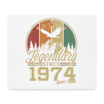 Legendary Since 1974 Vintage Birthday Gift - Mouse Pad (horizontal) - white - Front