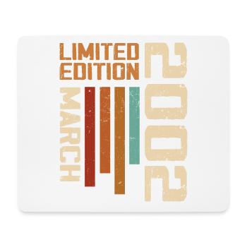 Mars 2002 Anniversaire 2002 Retro 2002 Mars - Tapis de souris (format paysage) - blanc - Devant