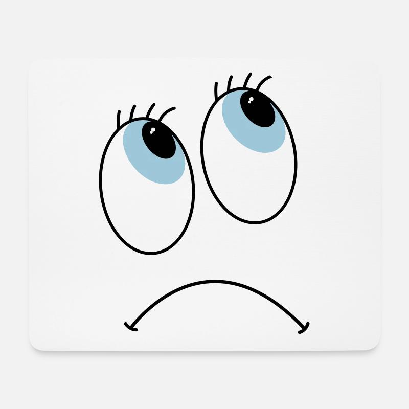 Augen - Mousepad (Querformat) - Weiß