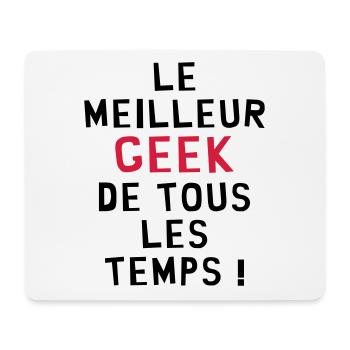 Le meilleur Geek de tous les temps ! - Tapis de souris (format paysage) - blanc - Devant