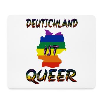 Deutschland ist queer Pride schwul Liebe bi lesbe - Mousepad (Querformat) - Weiß - Vorne