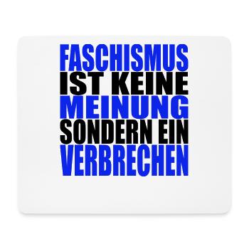 AfD stoppen gegen rechts Demokratie Vielfalt links - Mousepad (Querformat) - Weiß - Vorne