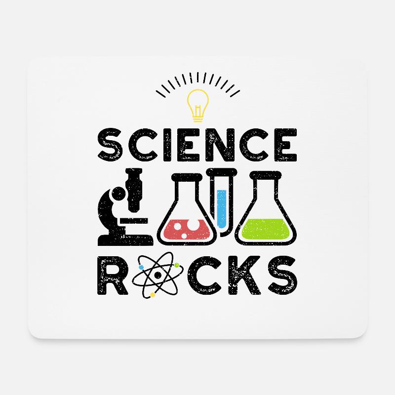 Science Rocks - Wissenschaft - Mousepad (Querformat) - Weiß