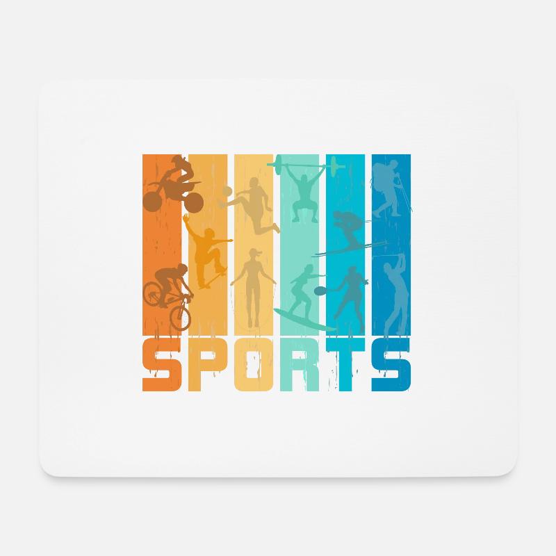Sports - Mousepad (Querformat) - Weiß