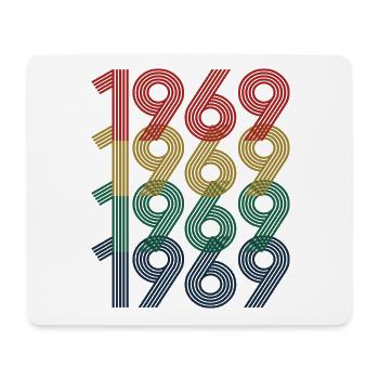 1969 Vintage 55e anniversaire hommes femmes 55 ans - Tapis de souris (format paysage) - blanc - Devant
