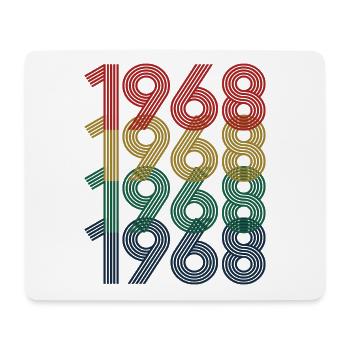 Cool Retro 1968, 54 ans, cadeau de 54e anniversaire - Tapis de souris (format paysage) - blanc - Devant