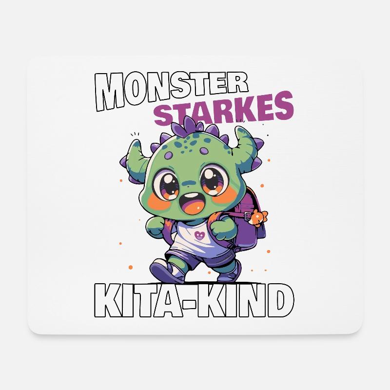 Kindergarten Kita Monsterstarkes Kita-Kind Monster - Mousepad (Querformat) - Weiß