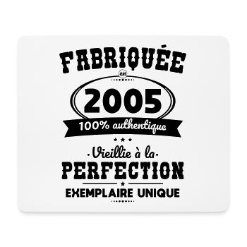 20-jähriges Jubiläum - Made in 2005 - Mousepad (Querformat) - Weiß - Vorne