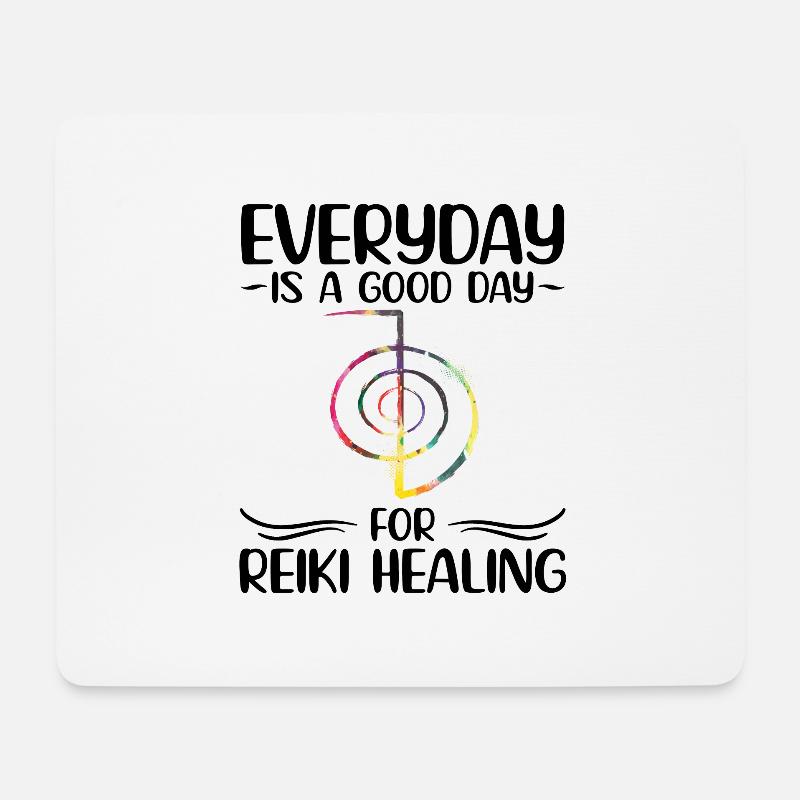 Reiki - Mousepad (Querformat) - Weiß