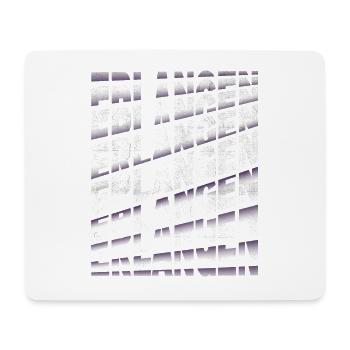 Erlangen Germany City Font Skyline Home - Mouse Pad (horizontal) - white - Front