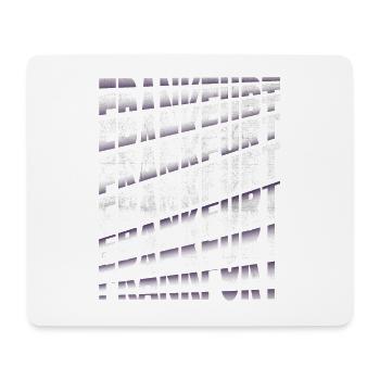 Francfort Allemagne City Font Skyline Accueil - Tapis de souris (format paysage) - blanc - Devant