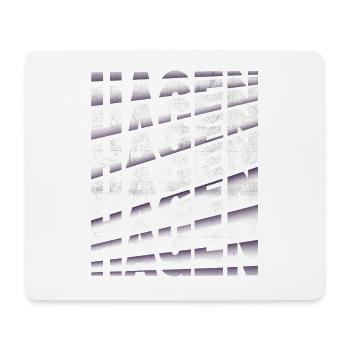 Hagen Germany City Font Skyline Home - Mouse Pad (horizontal) - white - Front