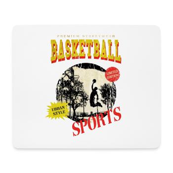 Basketball Basketballer Dunking Sport Vintage - Mousepad (Querformat) - Weiß - Vorne