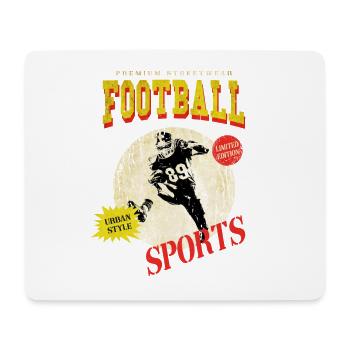 American Football Spieler Vintage Retro USA Sport - Mousepad (Querformat) - Weiß - Vorne