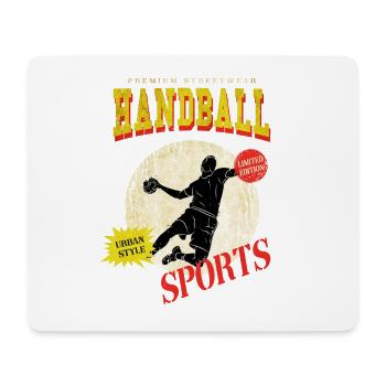 Handball Handball Player Handball Player Vintage Retro - Tapis de souris (format paysage) - blanc - Devant