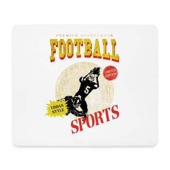 American Football Spieler Vintage Retro USA Sport - Mousepad (Querformat) - Weiß - Vorne