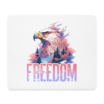 Eagle Freedom Eagle Head Nature Wilderness Trees Mountains - Mouse Pad (horizontal) - white - Front