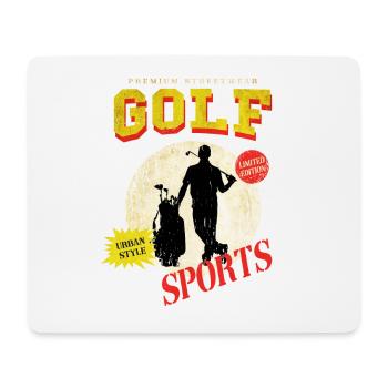 Golf Golfen Golfspieler Sport Hobby Club Vintage - Mousepad (Querformat) - Weiß - Vorne