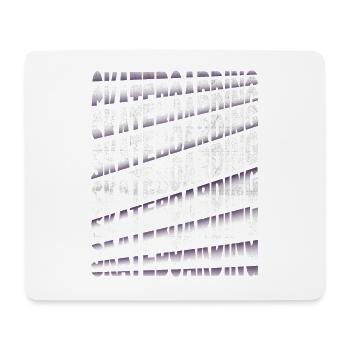 Skateboarding Skate Skater Skateboard Sk8 Schrift - Mousepad (Querformat) - Weiß - Vorne