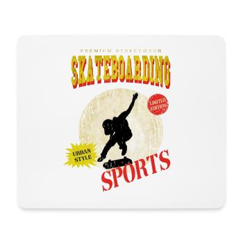 Skateboarding Skate Skater Skateboard Sk8 Vintage - Mousepad (Querformat) - Weiß - Vorne