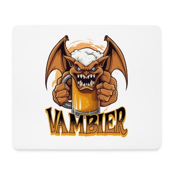 Vambier Vampire Bière Halloween Party Drôle Costume - Tapis de souris (format paysage) - blanc - Devant