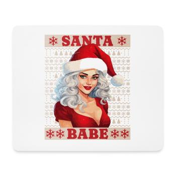 Weihnachtsfrau Sexy Weihnachten Ugly Christmas - Mousepad (Querformat) - Weiß - Vorne