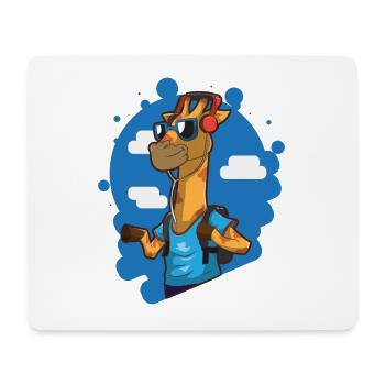 Giraffe - Mousepad (Querformat) - Weiß - Vorne
