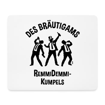 Des Bräutigams Remmidemmi-Kumpels (JGA Team / B) - Mousepad (Querformat) - Weiß - Vorne