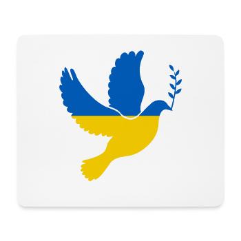 Peace Ukraine Flag Doves Bird Peace Symbol - Mouse Pad (horizontal) - white - Front