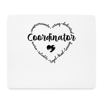 Coordinateur - Tapis de souris (format paysage) - blanc - Devant