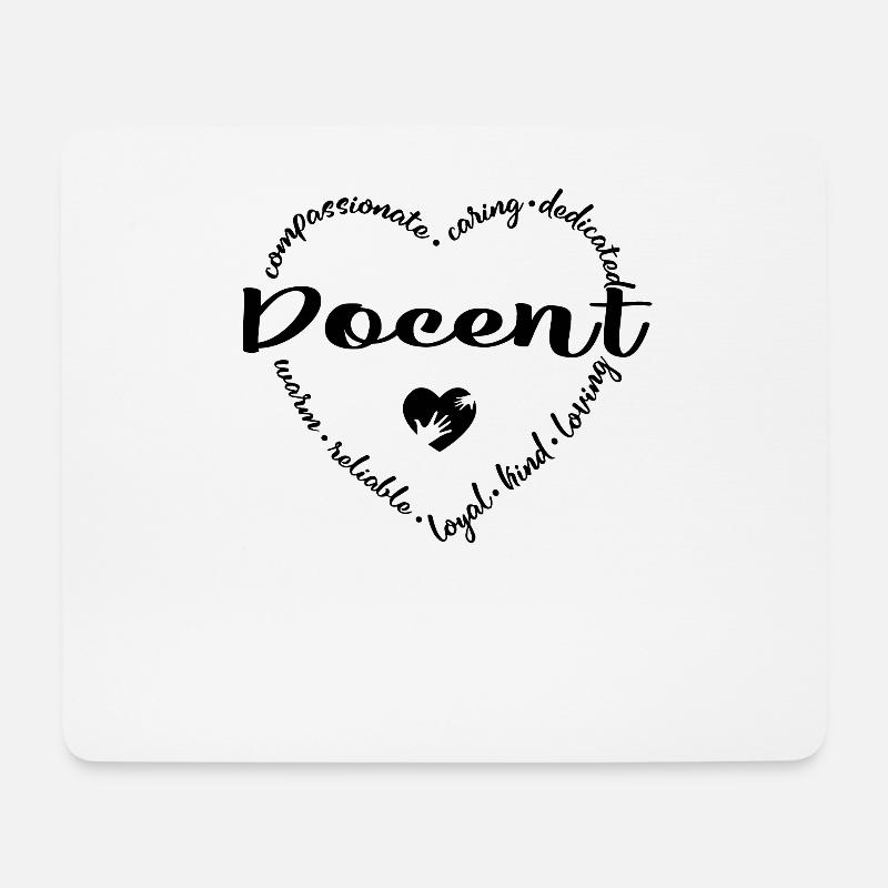 Dozent - Mousepad (Querformat) - Weiß