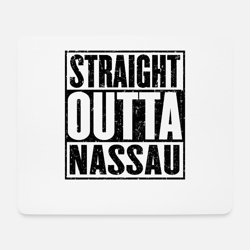 Straight Outta Nassau - Mousepad (Querformat) - Weiß