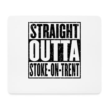 Straight Outta Stoke sur Trent - Tapis de souris (format paysage) - blanc - Devant