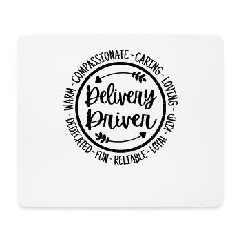Chauffeur Livreur Vintage Cadeau - Tapis de souris (format paysage) - blanc - Devant