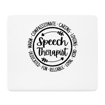 Speech Therapist - Mouse Pad (horizontal) - white - Front