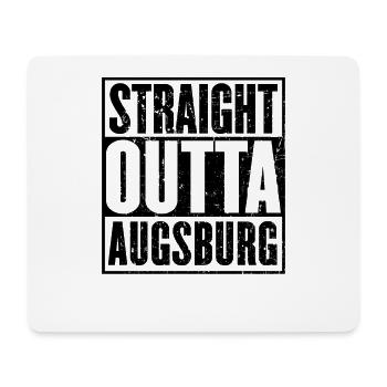 Straight Outta Augsbourg - Tapis de souris (format paysage) - blanc - Devant