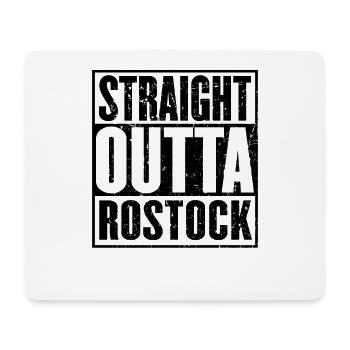 Direkt aus Rostock - Mousepad (Querformat) - Weiß - Vorne