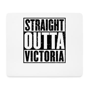 Gerade Outta Victoria Vintage - Mousepad (Querformat) - Weiß - Vorne