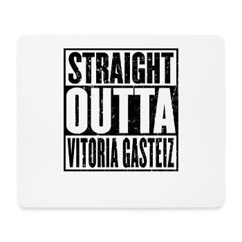 Gerade Outta Vitoria Gasteiz - Mousepad (Querformat) - Weiß - Vorne