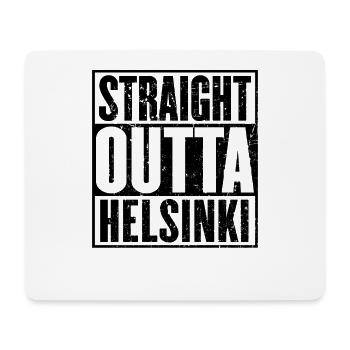 Straight Outta Helsinki Vintage - Tapis de souris (format paysage) - blanc - Devant