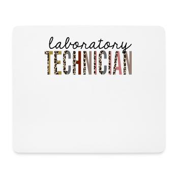 Laborant Leopardenprint lustig - Mousepad (Querformat) - Weiß - Vorne