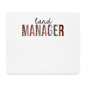 Landmanager Leopard Print Lustig - Mousepad (Querformat) - Weiß - Vorne