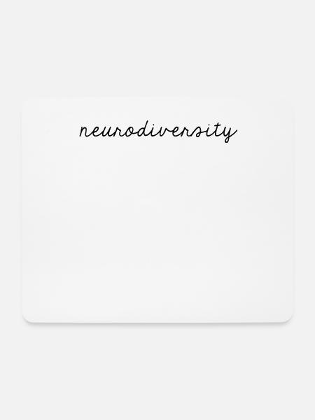 Neurodiversität Leopardenprint lustig - Mousepad (Querformat) - Weiß