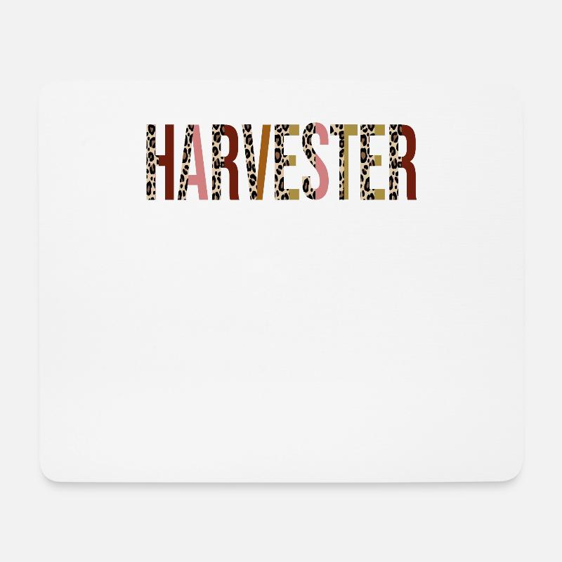 Erntemaschine - Mousepad (Querformat) - Weiß