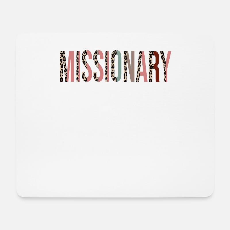 Missionar - Mousepad (Querformat) - Weiß