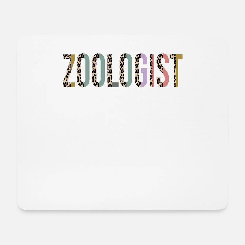 Zoologe - Mousepad (Querformat) - Weiß