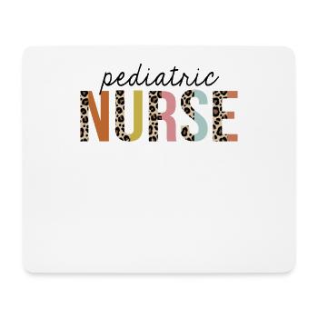 Kinderkrankenschwester Leopardenmuster registriert RN - Mousepad (Querformat) - Weiß - Vorne